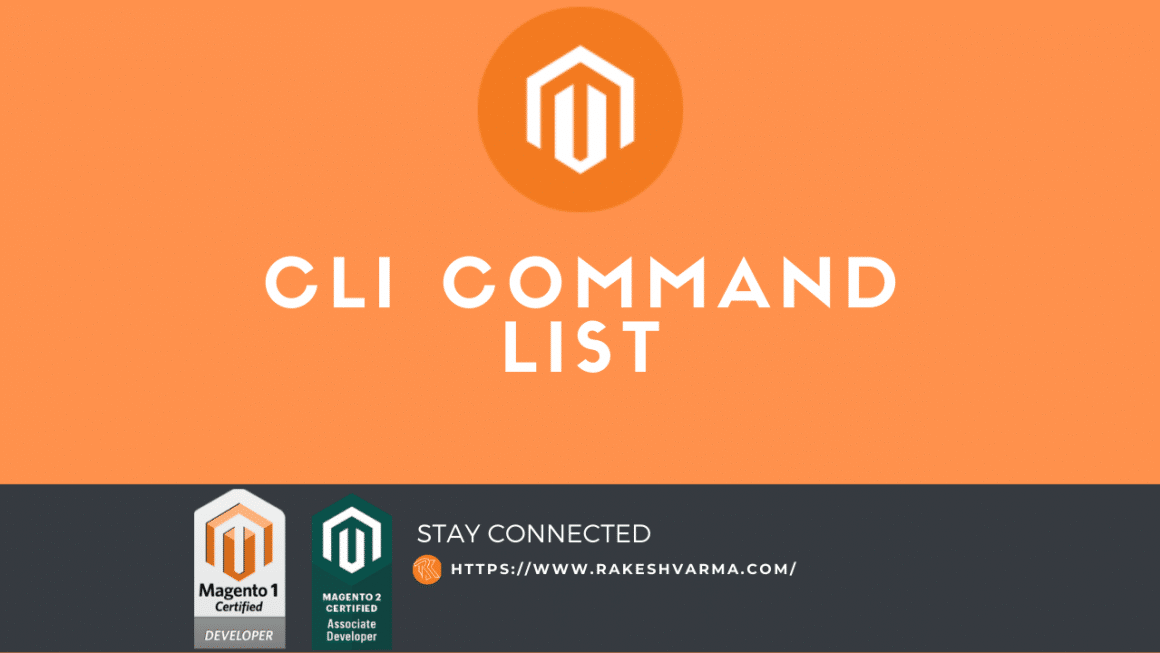 Magento 2 Useful CLI Command List