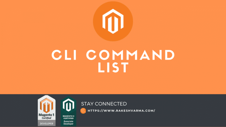 magento 2 CLI command