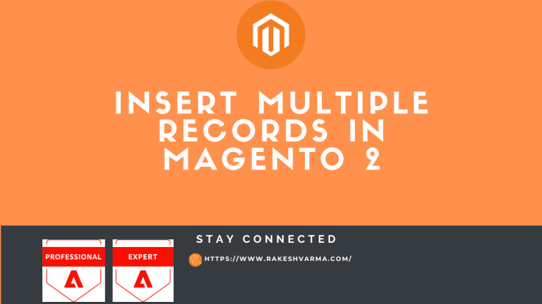 Insert Multiple Records in Magento 2